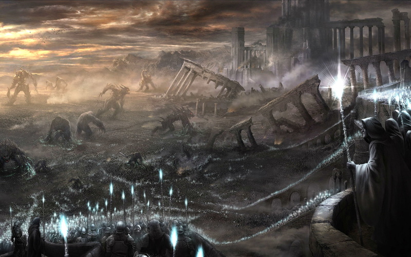 2880x1800 px, demons, fantasy, artwork, souls, Magic, Evil, Demonzu, Souru, rpg, action, Demonssouls, Fighting, 2K, Dark, demon