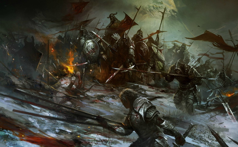 Battle, Death, Fight, Fantasy, Weapon, Dark, 1080P, Warrior, Sword
