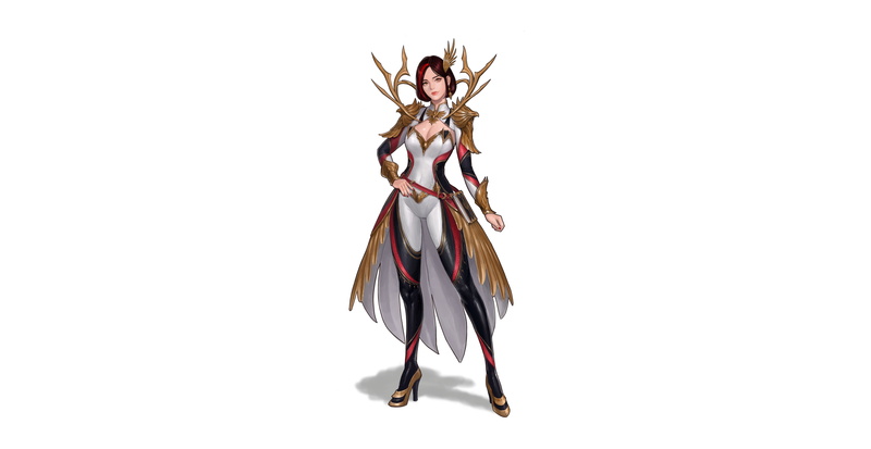 Fantasy, Hyungseok Yang, Art, Girl, Illustration, 5K, Minimalism, Style, Character, Figure, Mage