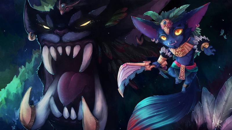 fangs backgrounds, 1080P, yordle, league of legends, download 1920x1080 league of legends, art, teeth