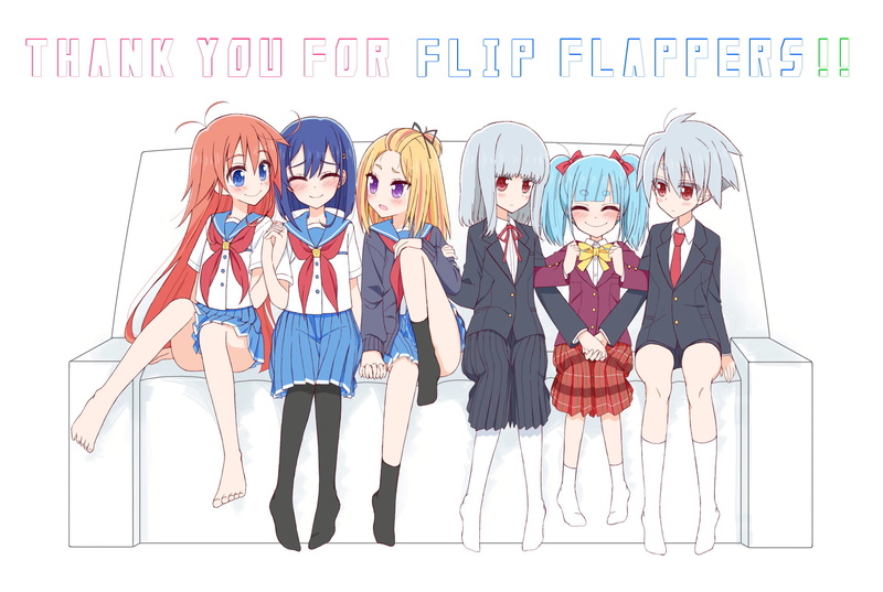 1080P, Papika (Flip Flappers), Nyunyu (Flip Flappers), Toto (Flip Flappers), Yayaka (Flip Flappers), Flip Flappers, Cocona Kokomine, Anime, Yuyu (Flip Flappers)