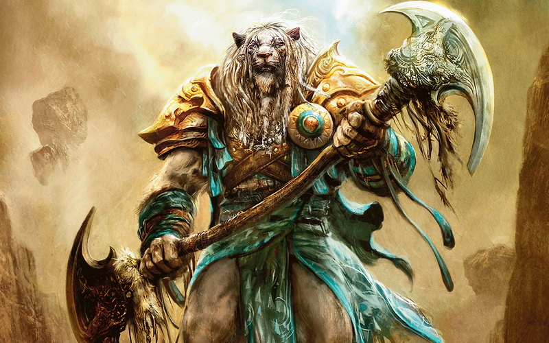 artwork, Magic, the, weapons, armor, Planeswalker, Ajani, 1080P, Gathering