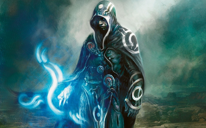 magic the gathering, architecture, creativity, indoors, human representation, Jace Beleren, males, smoke - physical structure, craft, video games, male likeness