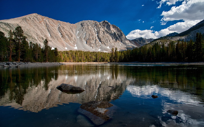 california, mountains, dorothy lake, lake, lake reflection, forest, dorothy, 1080P, sierra nevada