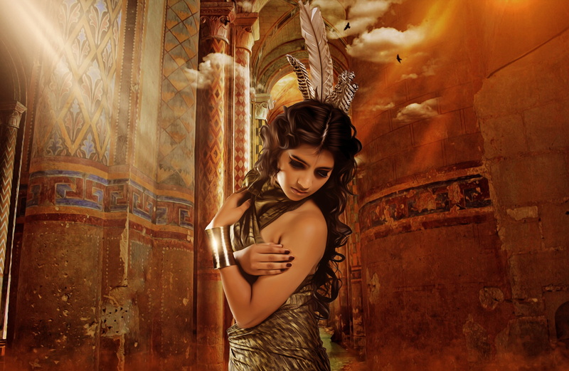 magic, mysterious, clouds, mystery, young adult, young, real people, dance, cursed temple, lifestyles, three quarter length, indoors, 2K, hairstyle, contemplation