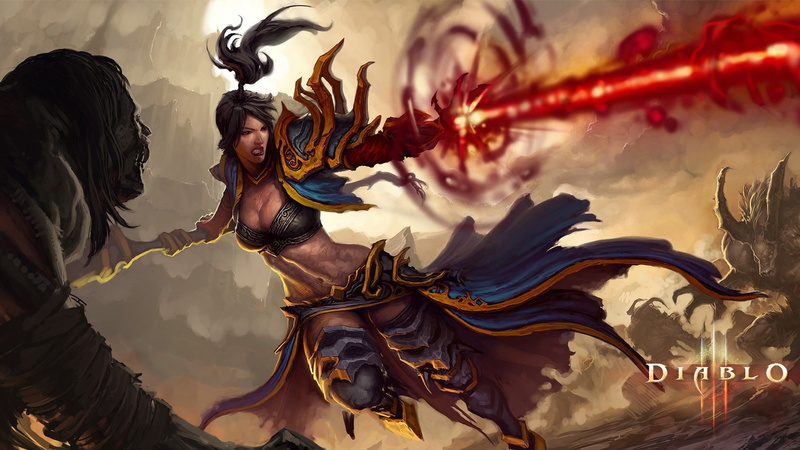 1080P, trailer, wizard, Diablo 3 Wizard, 1920x1080