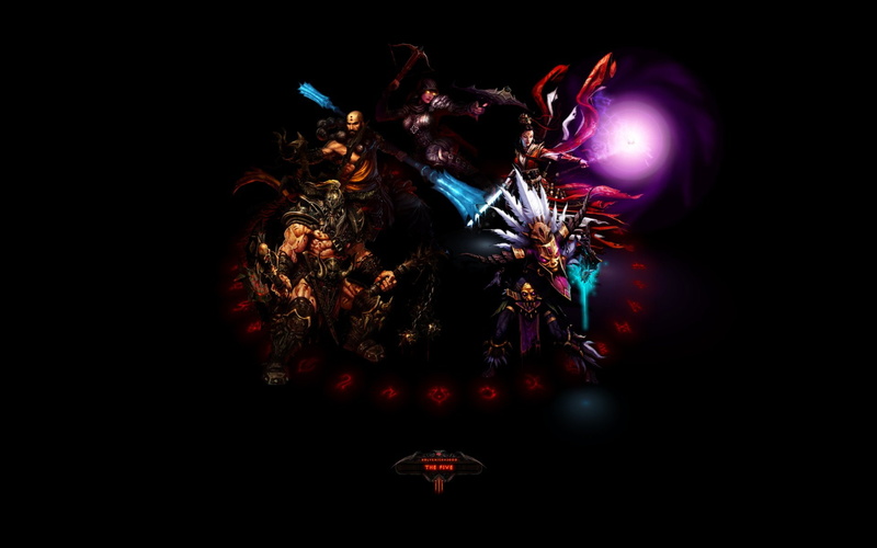 Barbarian (Diablo III), Diablo III, Monk (Diablo III), Demon Hunter (Diablo III), Witch Doctor (Diablo III), Diablo, 1080P, Wizard (Diablo III)