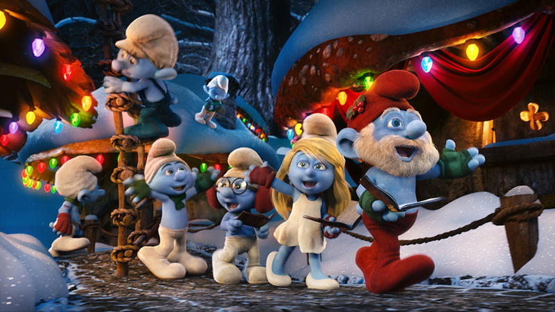 smurf, christmas, hd, celebration, 1080P, smurfs