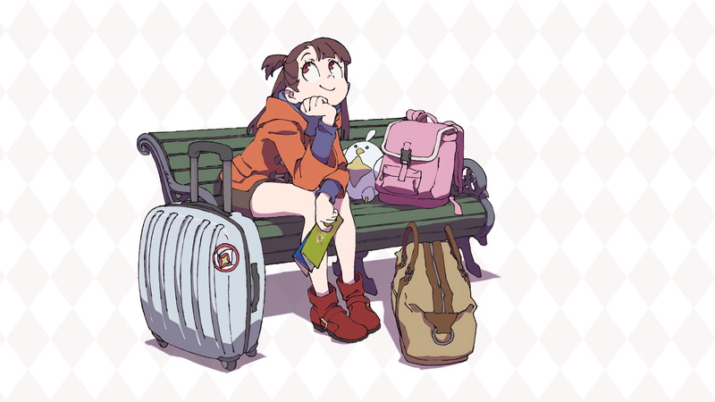 anime girls, anime, 4K, Little Witch Academia, Kagari Akko