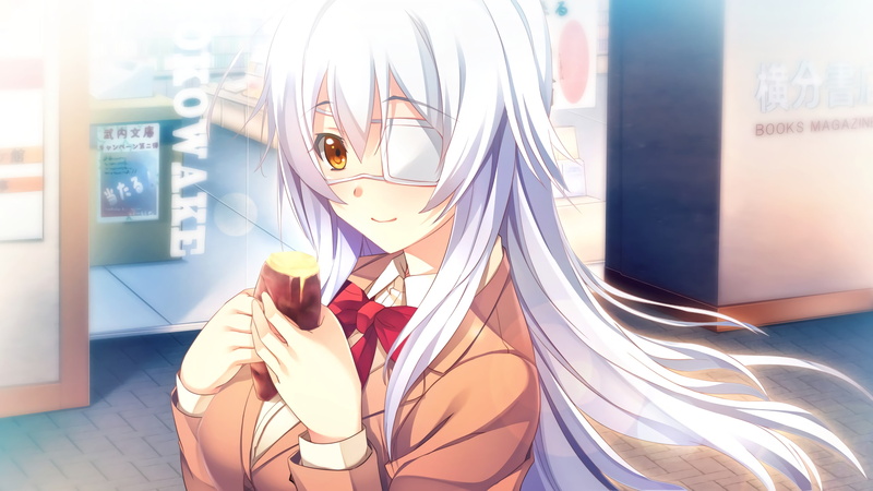 window, reflection, one person, representation, women, portrait, headshot, front view, glass - material, anime girls, orange eyes, anime, young adult, adult