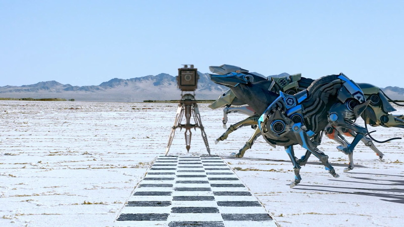 Robots, animals, races, video, greyhound, zoid, 1080P, robot, hd, art, dogs, dog, x, cgi
