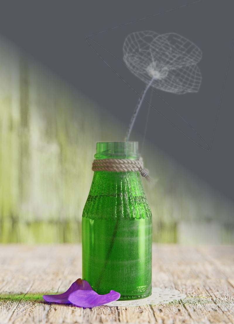 glass, colorful, color, glass - material, container, no people, shadow, 2K, Still, presentation, freshness, still life, cg, wood - material, digital, Bottle