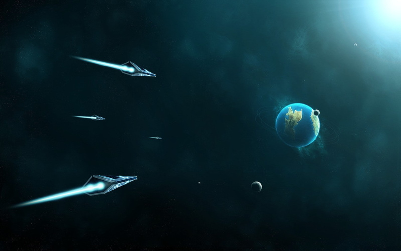 fish, digital composite, marine, sea life, mid-air, underwater, outdoors, animal, spaceship planet space futuristic cg render, nature, vertebrate, animal themes