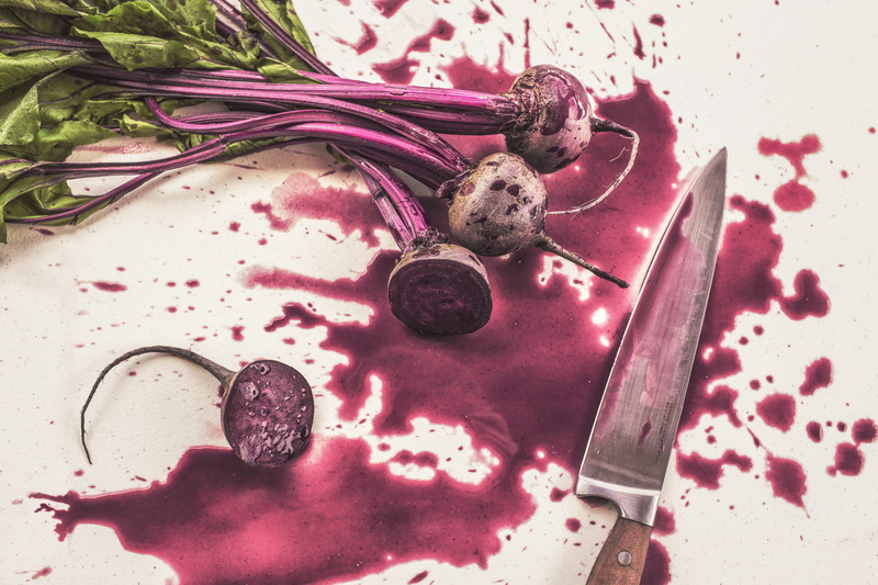 deck, messy, healthcare And Medicine, dirt, high angle view, eating utensil, green leaf, food, still life, illness, dirty, knife, wellbeing, white, root vegetable