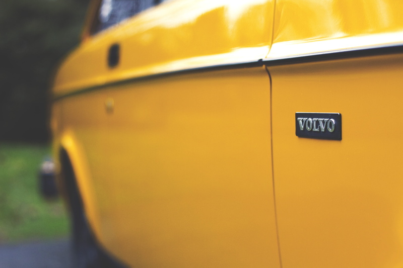 close, vintage, door, automotive, street, road, day, shiny, city, untitled, communication, closeup, yellow, car, outdoors, panel, side, yellow taxi, volvo