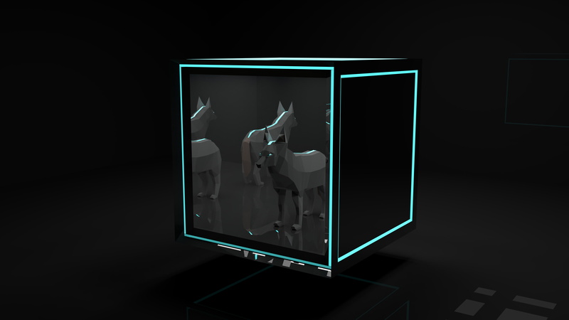 animals, wireless technology, communication, electrical equipment, studio shot, connection, animal representation, screen, 3D, indoors, flat screen, black background