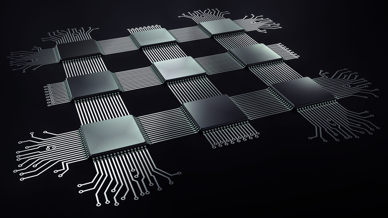3d, shape, creativity, studio shot, microprocessor, still life, control center, chip, close-up, striped, black color, dark, design, processor, no people