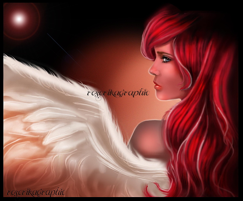 eyes, 1080P, colorful, digital art, colors, angel, angels, girls, redhead, love, people, beautiful, magnificent, wome, cool