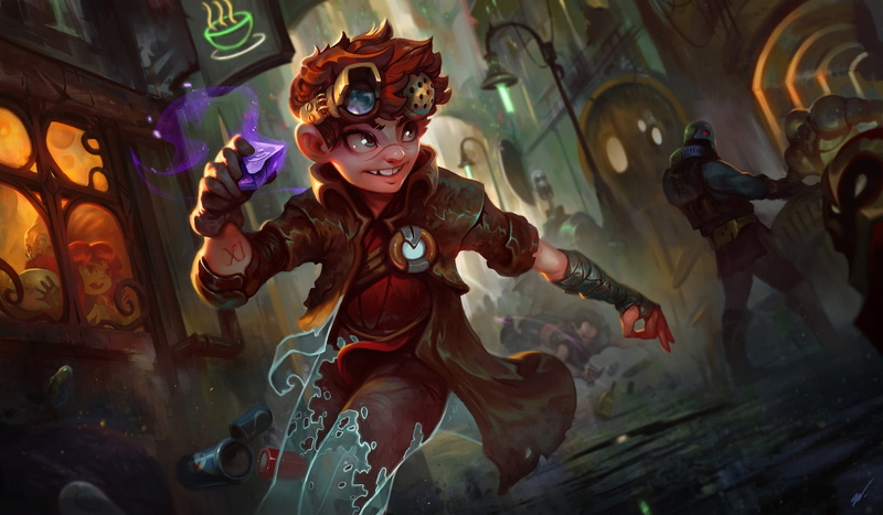 rune, Ajuna_the Tinker Thief!, fantasy, art, 1080P, escape, League of Legends, the situation, Dave Greco, theft