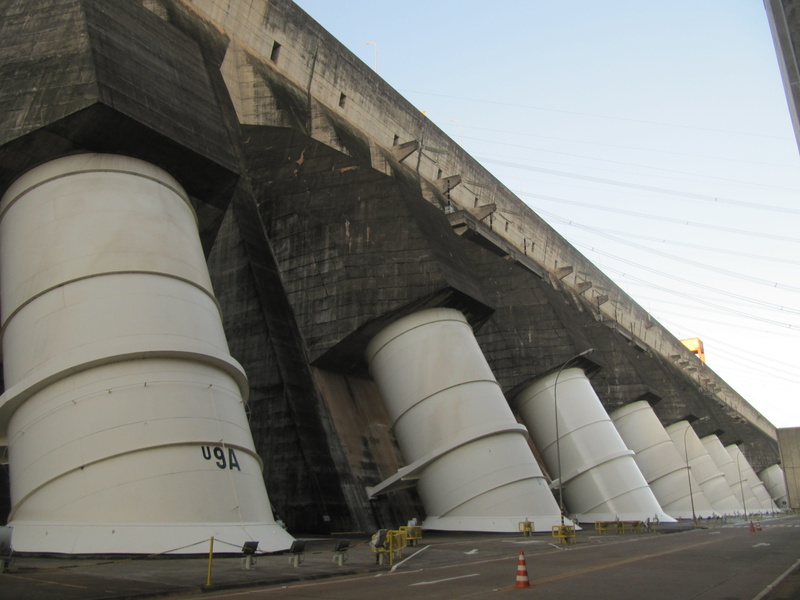 nature, road, travel destinations, itaipu, day, bridge, no people, dam, building exterior, city, hydroelectric, architecture, concrete, sky, architectural column