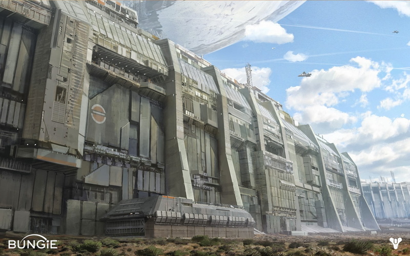 travel destinations, concrete, abandoned, sky, low angle view, cloud - sky, grey, glass - material, wall, 1080P, no people, Destiny (video game), architecture