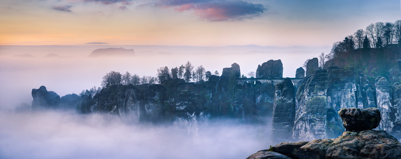 Lohmen, famous Place, Panorama, travel, nature, landscape, Saxony, im, Fog, mountain, a6000, scenics, photograph, rock - Object, sunset, cliff, sunrise - Dawn
