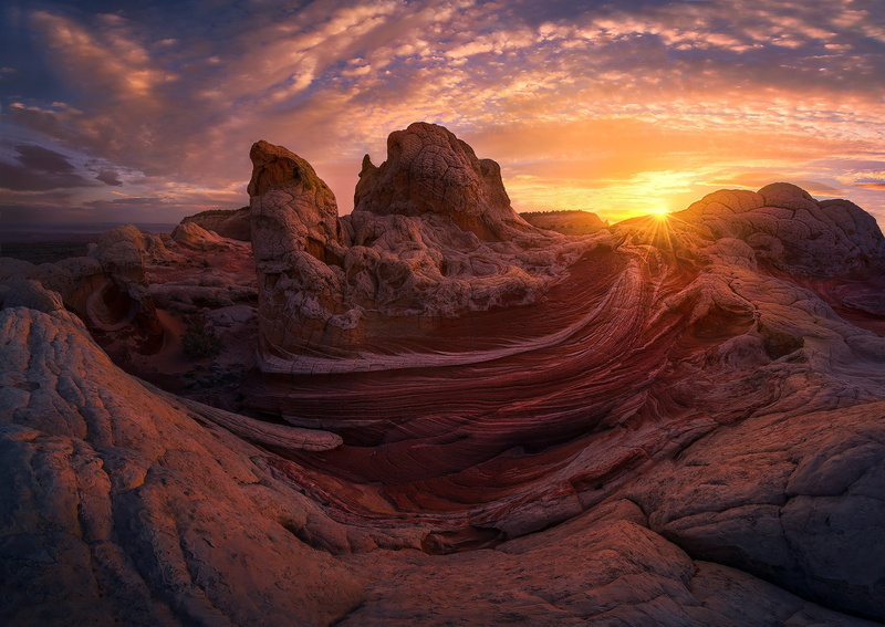 sky, geology, eroded, mountain, climate, nature, environment, formations, mountains, Marc Adamus, travel destinations, beauty in nature, sandstone, scenics - nature