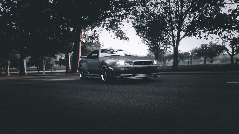 Forza Horizon 4, Nissan GTR R34, GTR R34, Nissan, 1080P, video games, Nissan Skyline GT-R R34