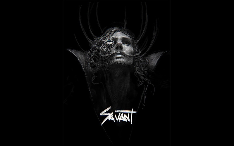 architecture, craft, portrait, front view, black background, night, electronic music, dark, male likeness, sculpture, musician, art and craft, Savant, copy space