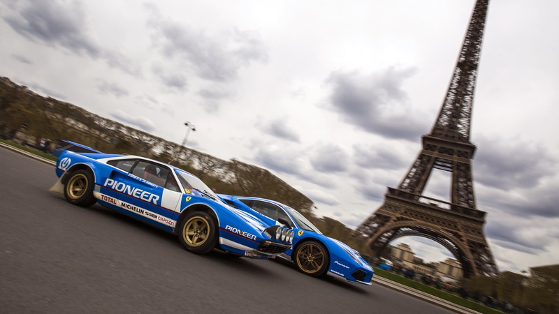 ferrari, 488, modified, blue, livery, pioneer, 2016, gtb, 1080P, cars
