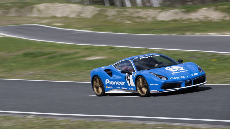 gtb, blue, 1080P, modified, 2016, 488, livery, ferrari, cars, pioneer