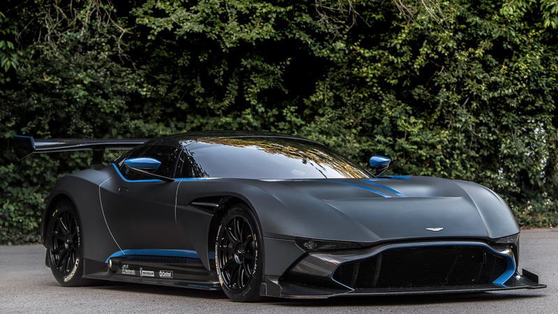 car, 4K, vehicle, Aston Martin Vulcan, black cars