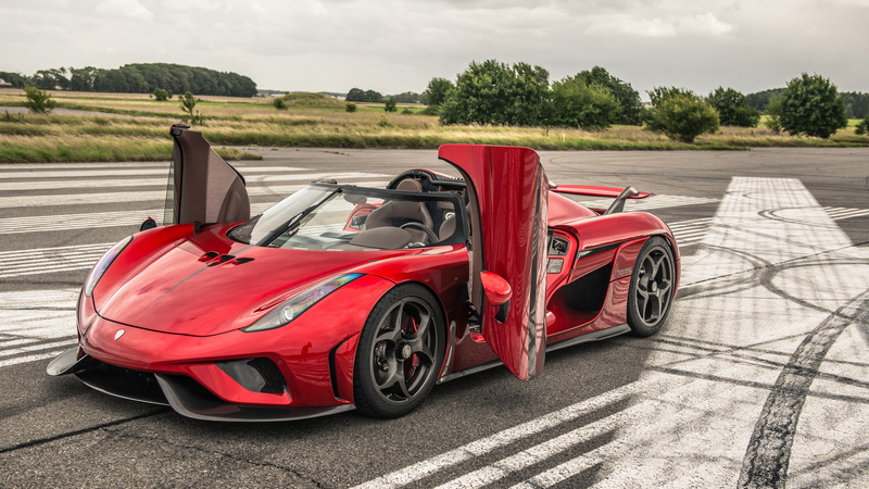 4K, Sport Car, Koenigsegg, Red Car, Vehicle, Car, Koenigsegg Regera, Supercar