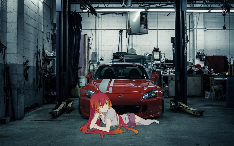 s2k, JDM, anime girls, 1080P