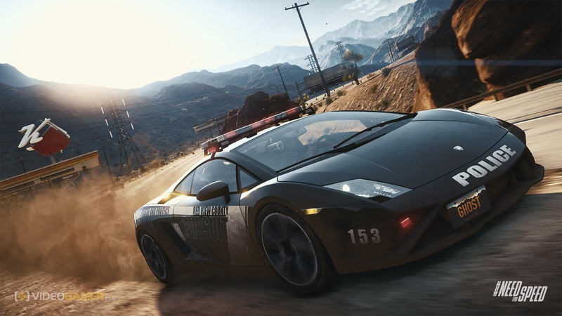 day, motor vehicle, road, lamborghini gallardo, city, nature, Games, need for speed: rivals, police car, sunlight, transportation, no people, wheel, land vehicle