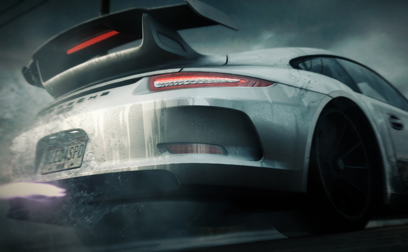 coupe, sign, porsche, gray, video game, communication, city, mode of transportation, car, night, 4K, text, motor vehicle, Games, Need For Speed, no people