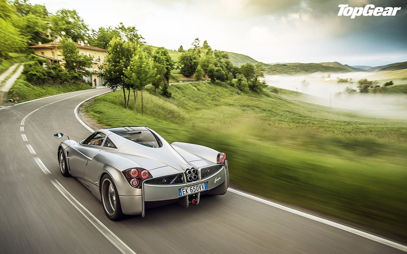 720P, tree, no people, green color, motor vehicle, transportation, blurred motion, speed, motion, land, Pagani Huayra, mode of transportation, plant, road