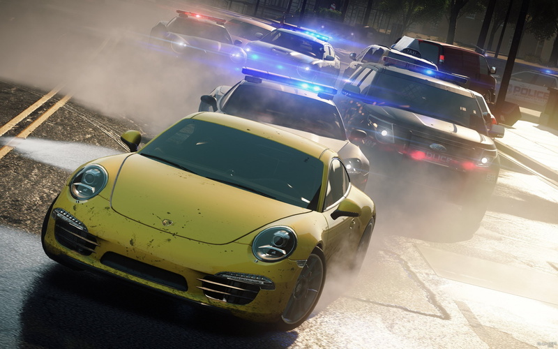 race, Porsche 911, chase, 2K, cops, need for speed most wanted 2012, the city