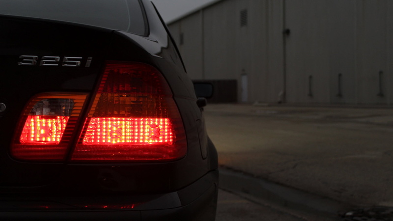 motor vehicle, communication, sign, tail light, illuminated, outdoors, street, no people, car, land vehicle, architecture, red, bmw bmw e46 e46 e 46 bmw 325i