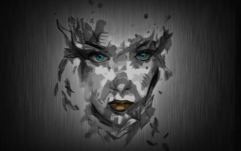 music, light, stars, trap, night, 1080P, women, sketches, metal