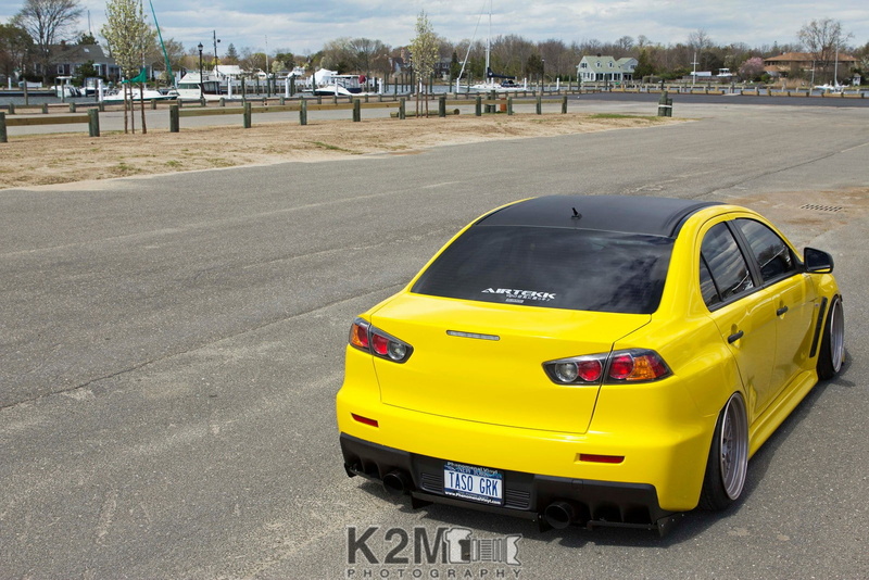 Mitsubishi, car, Mitsubishi Lancer Evo X, yellow cars, 720P, vehicle