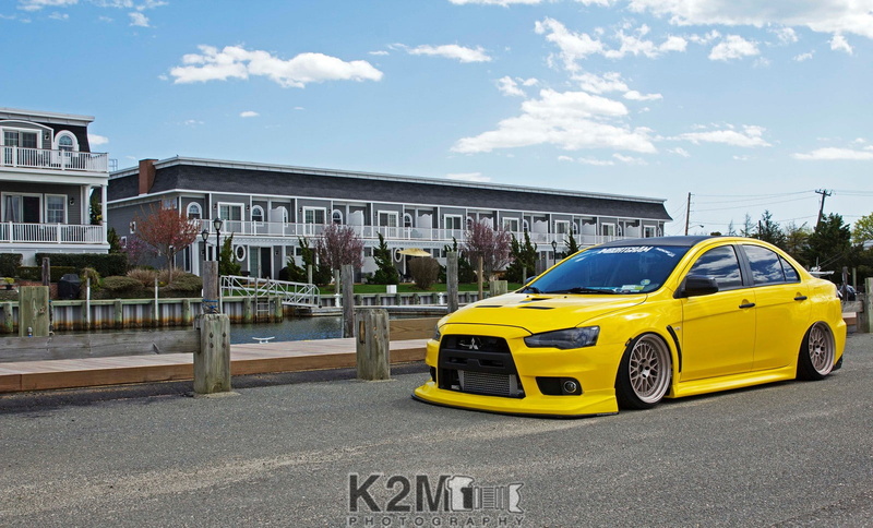 car, yellow cars, vehicle, Mitsubishi Lancer Evo X, 720P, Mitsubishi