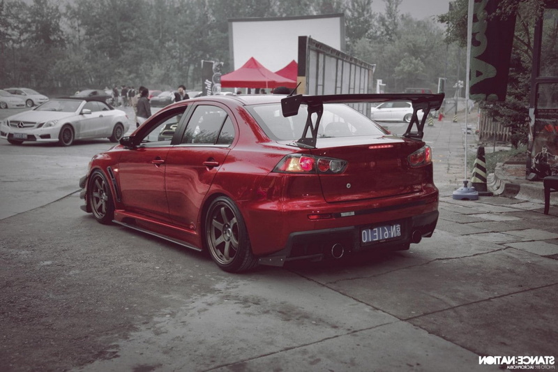 Mitsubishi Lancer Evo X, car, tuning, 720P, lowered, JDM, Stance