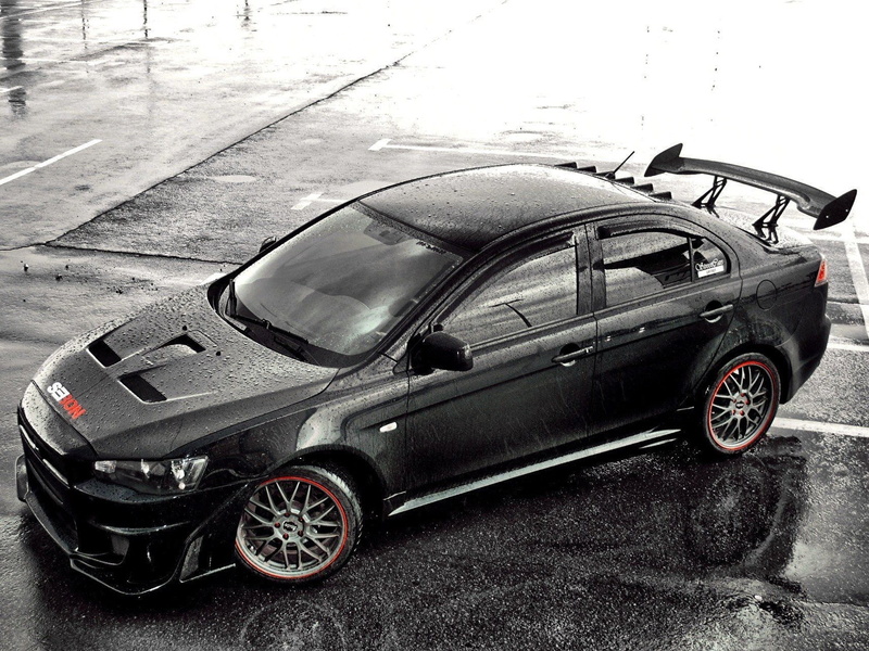 Mitsubishi, 720P, rims, rain, Mitsubishi Lancer, Mitsubishi Lancer Evo X, car, water drops