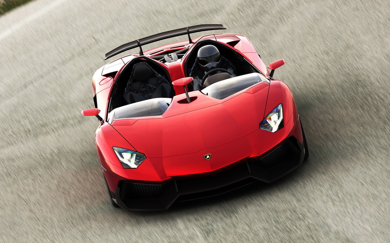 red, car, lamborghini, aventador, sports, front, 1080P, j, Lamborghini Aventador