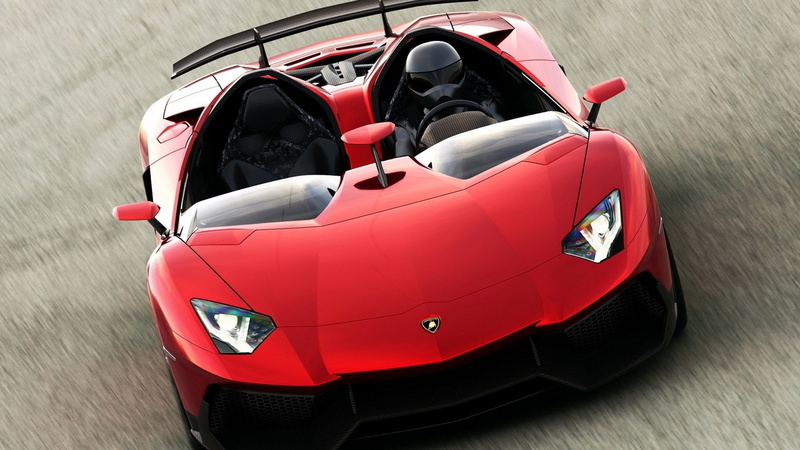 motorsport, transportation, competition, professional sport, motor vehicle, 1080P, sports car, shiny, modern, mode of transportation, convertible, lamborghini aventador j