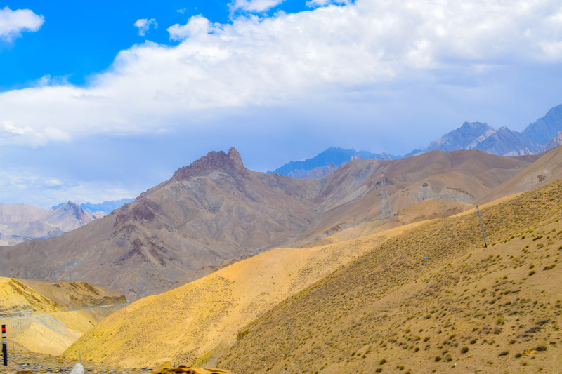 outdoors, himalyan, india, nature, scenics - nature, arid climate, sky, mountain, mountains, tranquility, landscape, leh, beauty in nature, blue, tranquil scene