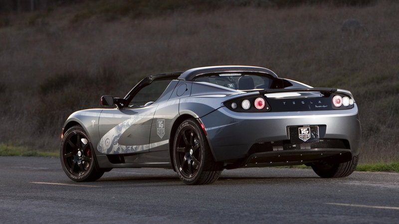 1080P, Sport Car, Electric Car, Silver Car, Small-Sized Car, Tesla Roadster Sport, Tesla Motors, Car
