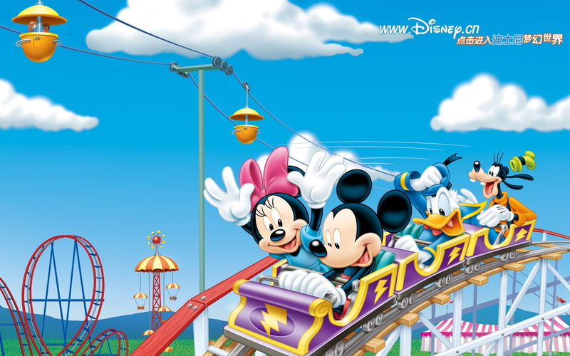 720P, Disney, roller, coaster, Happy