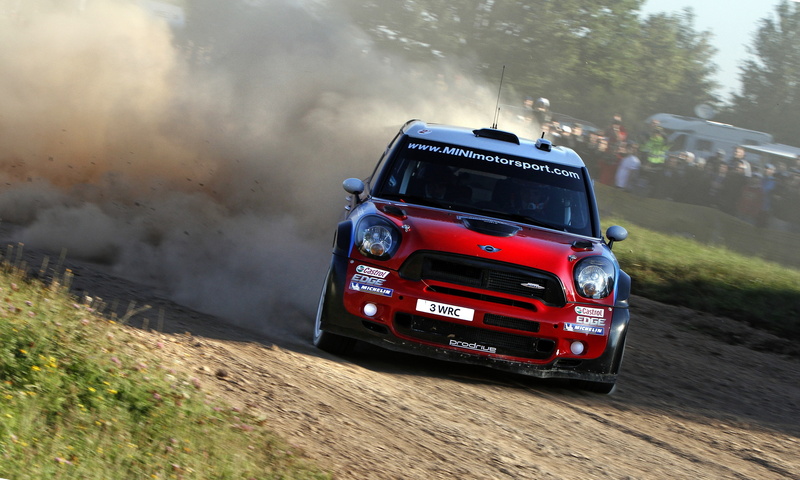 Red, Skid, 4K, WRC, Mini Cooper, Sport, MINI, Dust, Rally